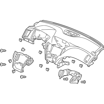 Acura TLX Instrument Panel - 77100-TZ3-A02ZA