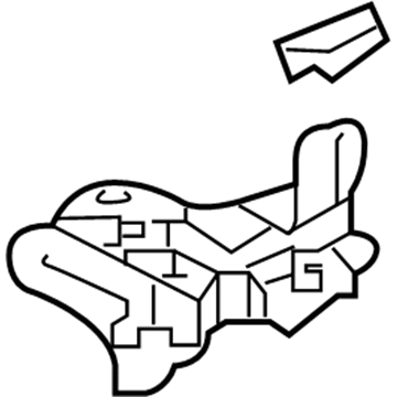 Acura 74190-TZ5-A10 Battery Setting Base