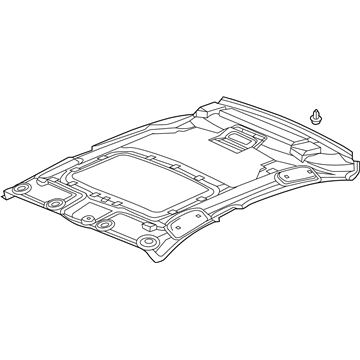 Acura 83200-TY2-A12ZB Lining Assembly , Roof (Light Jewel Gray) (Sunroof)