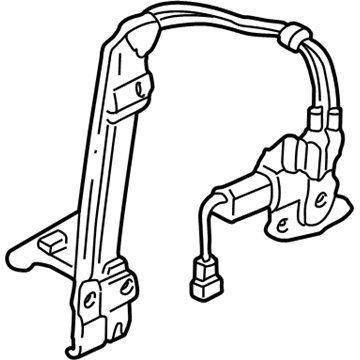 Acura 72250-SL0-A02 Driver Side Door Power Window Regulator Assembly