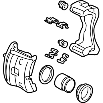 Acura 45018-SJK-J00 Caliper Sub-Assembly