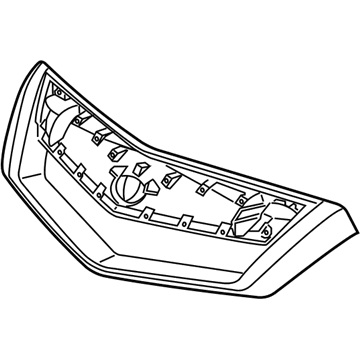 Acura 71123-STK-A01ZA Front Grille Molding (Lower) (Satin Chrome Plating)