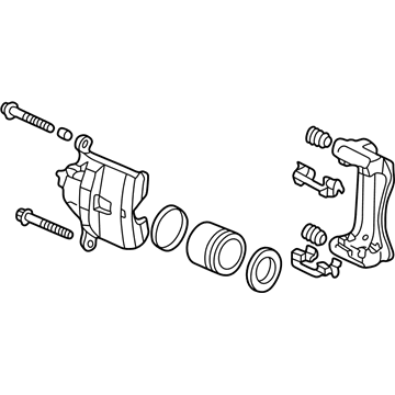 2008 Acura TL Brake Caliper - 45019-SEP-A00