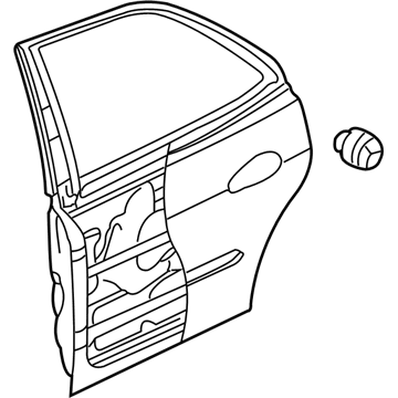 2002 Acura TL Door Panel - 67510-S0K-A90ZZ