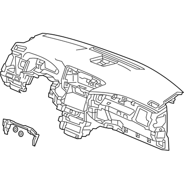 Acura 77100-TY2-A00ZA Panel Assembly, Instrument (Premium Black)