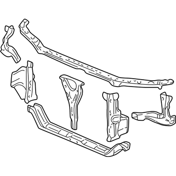 Acura 60400-S0K-305ZZ Front Radiator Support Bulkhead