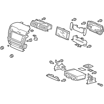 Acura 39050-SEC-L41ZA Module Assembly, Center (High Metal)