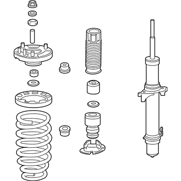 Acura 51620-TK5-A04 Suspension Strut And Coil Spring Assembly