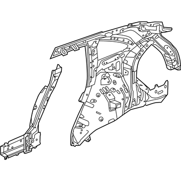 Acura 64300-TZ5-315ZZ Panel, Right Rear Inside