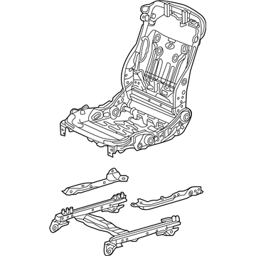 Acura 81126-TY3-A01 Frame, Right Front Seat