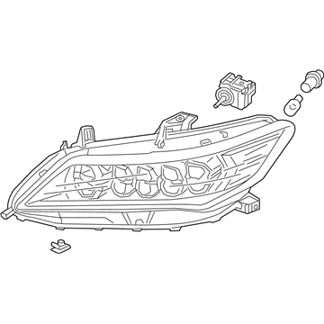 Acura 33100-TY2-A03 Right Headlight Assembly