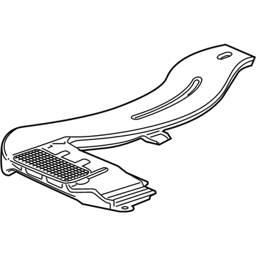 Acura 1J660-5WS-A00 Duct, Passenger Side Ipu Outlet