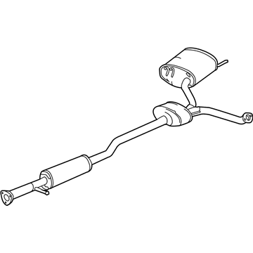 Acura 18307-TZ3-A01 Silencer Complete ,Exhaust (R