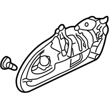 Acura 72640-S0K-A01ZK Right Rear Door Handle Assembly (Outer) (White Diamond Pearl)