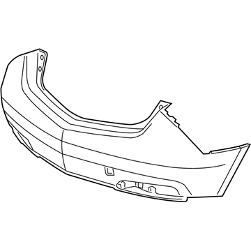 Acura 04715-SZN-A90ZZ Rear Bumper Face (Dot)