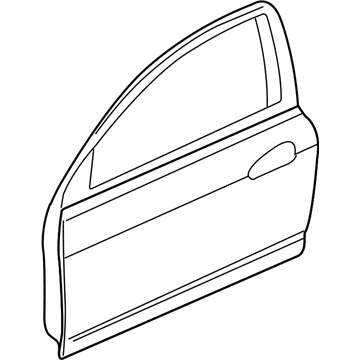 Acura 67010-S6M-A90ZZ Panel, Right Front Door (Dot)