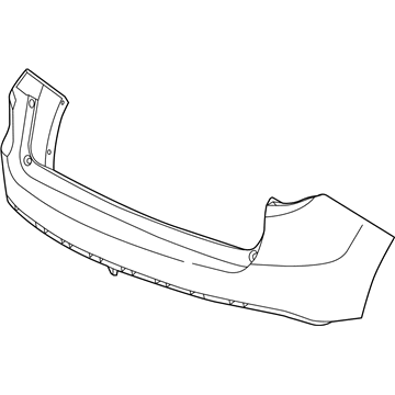 Acura 04715-TX4-A90ZZ Rear Bumper Face Bar (Upper) (Dot)