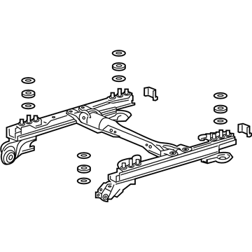 Acura 81205-TZ5-A02 Rail Complete Assembly 2W