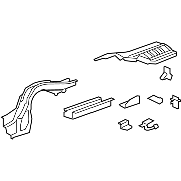 Acura 65660-TL2-A00ZZ Frame, Left Rear