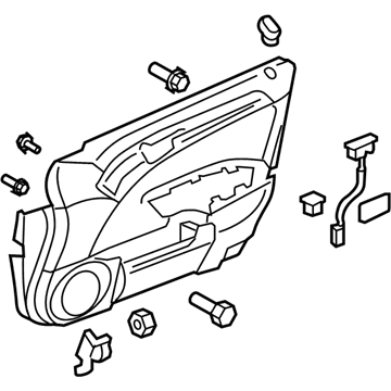 Acura 83536-SEP-A01ZC Base Assembly, Right Front Door (Light Tan)