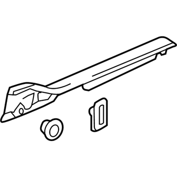 Acura 84251-TX4-A03ZA Garnish Assembly, Left Front Side (Inner) (Sandstorm)