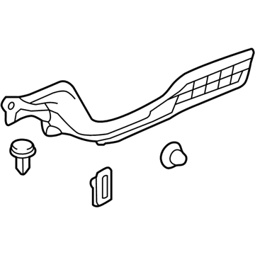 Acura 84211-TX4-A02ZA Garnish Assembly (Sandstorm)