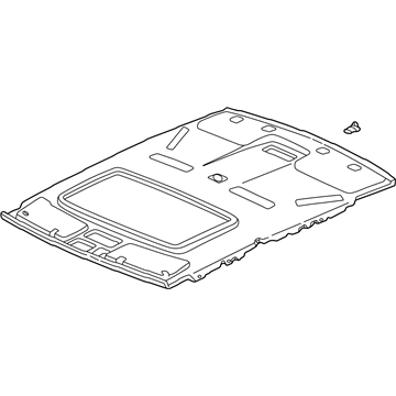 Acura 83200-SZ3-A31ZA Lining Assembly, Roof (Light Quartz Gray) (Sunroof)