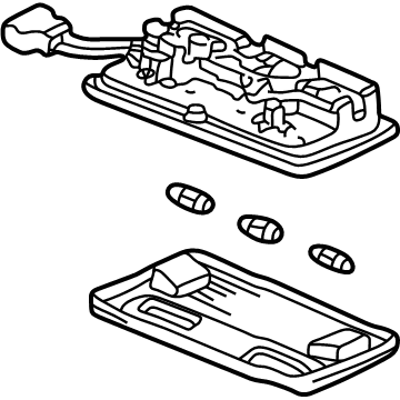 Acura 34500-SP0-013ZK Light Assembly, Rear Interior (Light Lapis)