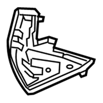 Acura 77253-TY2-A01ZA Panel Assembly, Center (Lower) (Light Orchid) (Driver Side)
