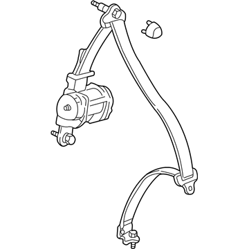 2004 Acura RSX Seat Belt - 04824-S6M-A01ZA