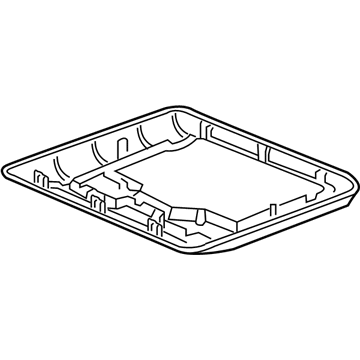 Acura 39520-TZ5-A01ZE Garnish Assembly, Rear Entertainment System (Platinum Gray)