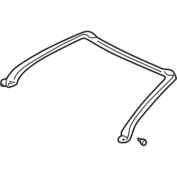 Acura 72320-SL0-T01 Weatherstrip, Front Pillar