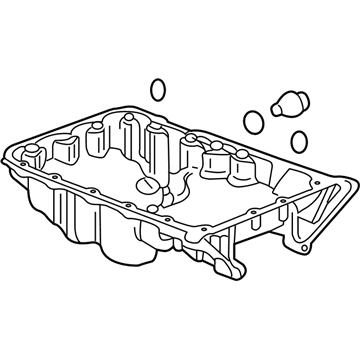 2015 Acura TLX Oil Pan - 11200-5J2-A00