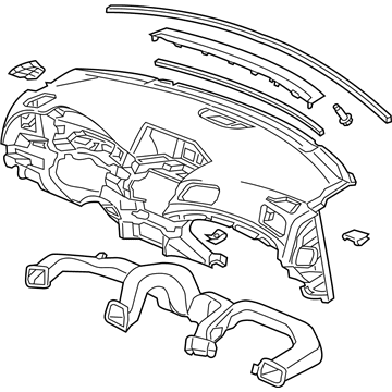 Acura ILX Instrument Panel - 77100-TX6-A01ZA