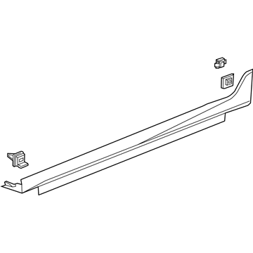 Acura 71800-TL0-E11ZH Garnish Assembly, Passenger Side Sill (Milano Red)