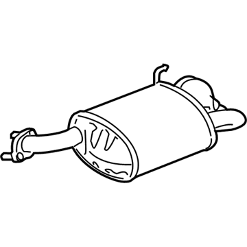 Acura 18305-TY3-A01 Muffler, Driver Side Exhaust
