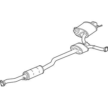Acura 18307-TY3-A01 Muffler, Passenger Side Exhaust