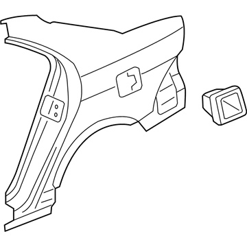 Acura 04636-SEC-A91ZZ Panel Set, Right Rear (Outer) (Dot)