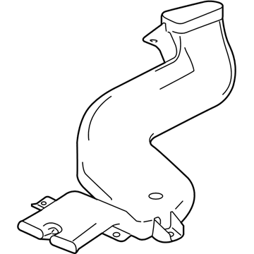 Acura 83331-TZ3-A00 Duct, Right Rear Heater