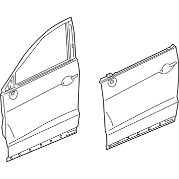 Acura 67050-TX4-A90ZZ Panel, Left Front Door (Dot)