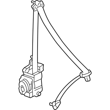 2004 Acura TL Seat Belt - 04814-SEP-A00ZB