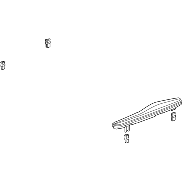 Acura 54220-TY3-A82 Garnish Assembly, Passenger Side