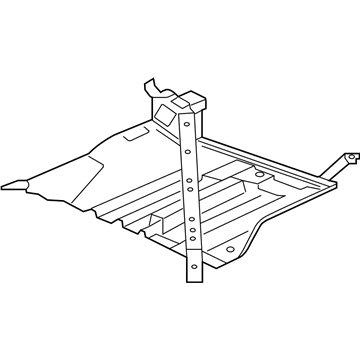 Acura 74510-TY3-A00 Cover Assembly, Passenger Side Middle Floor (Lower)