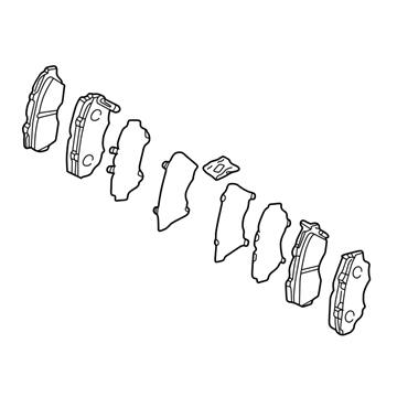 Acura 43022-S3V-A12 Rear Disc Brake pads (Axs38