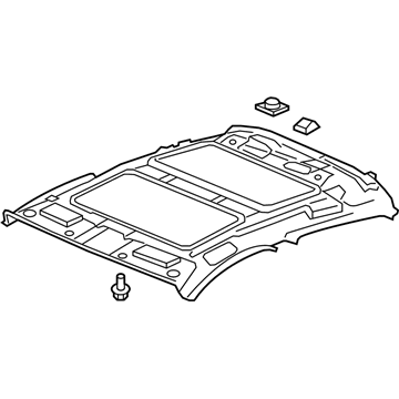 Acura 83201-SZN-A04ZD Lining, Roof (Light Jewel Gray)