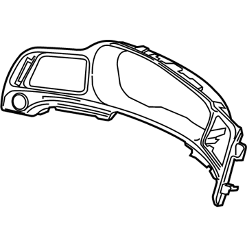 2014 Acura ILX Hybrid Gauge Trim - 77205-TX6-A01ZA