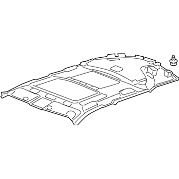 Acura 83200-TL7-A11ZA Lining Assembly, Roof (Gray) (Sunroof)