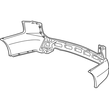 Acura 04715-STX-A91ZZ Rear Bumper Face (Dot)