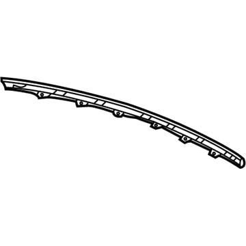 Acura 71503-STX-A00 Bumper Trim, Rear
