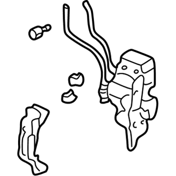 Acura 72150-ST7-A02 Left Front Door Lock Assembly